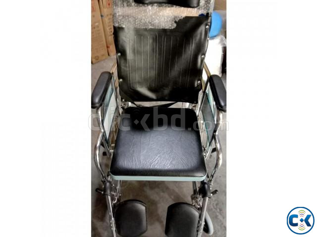 Sleeping Position Commode Wheelchair Reclining Wheel Chair large image 1