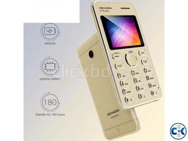 Kechaoda K116 Plus Card Phone Dual Sim With Warranty large image 2