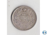 1913 British India 1 Rupee Coin