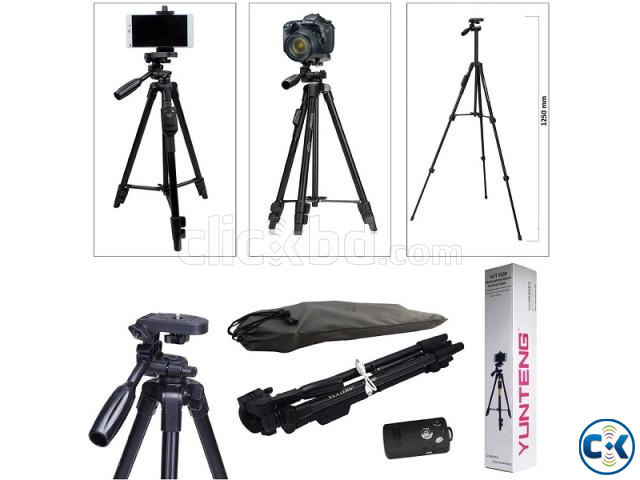 Yunteng VCT-5208 Bluetooth Tripod with Remote Control large image 1