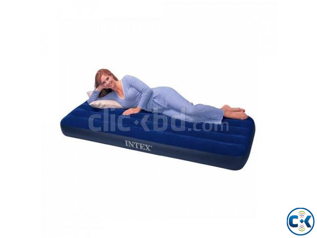 Single Air Bed Camping Mattress with Pump large image 1