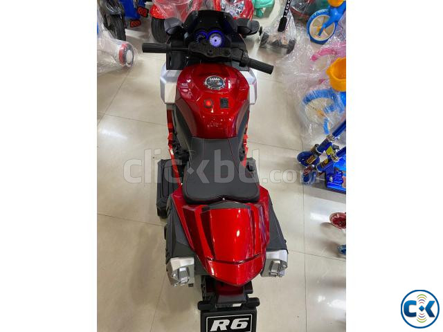 Baby Motor Bike R6 with Rubber Wheel and Leather Seat large image 3