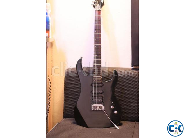 New Korean Brand 24 fret Electric Black Concert Guitar large image 1