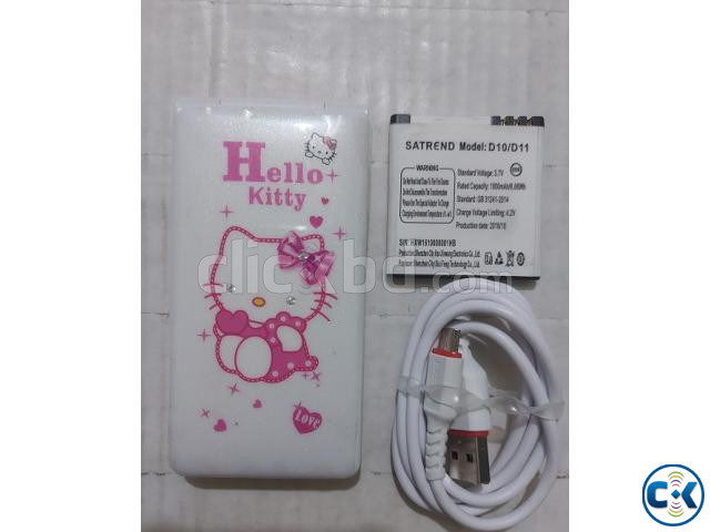 Hello Kitty D10 Folding Mobile Phone Touch Display Dual Sim large image 3