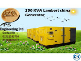250 KVA Lambert China Generator price in bangladesh