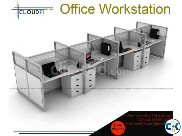 cubicle Office desk Office Workstation Workstation desk large image 2