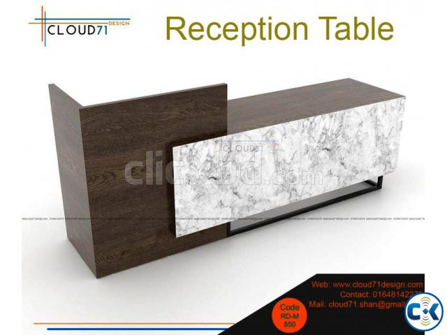 Small reception table design for office large image 0