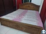 King size bed- kathal wood- with jajim mattress