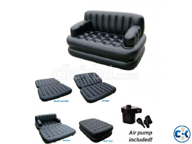 inflatable Air Bed With Sofa 5 Option Free Pumper large image 0