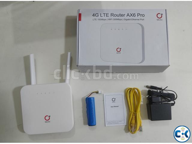 OLAX AX6 PRO 4G LTE Sim Router With Battery 4000mAh -NEW large image 1