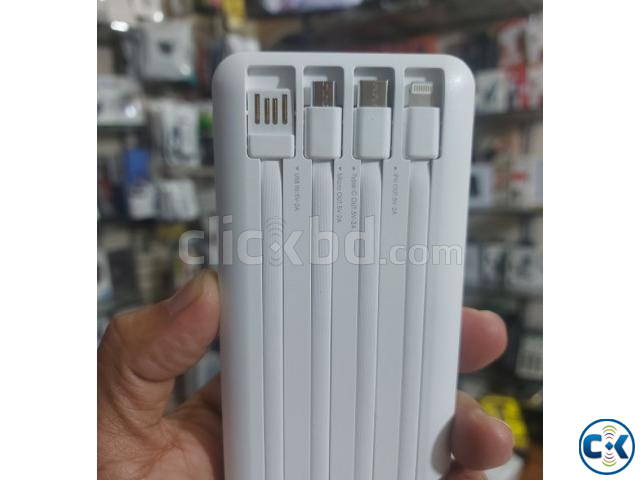 Remax Astro RPP-222 Power Bank 10000mAh With 4 Cable USB TYP large image 1