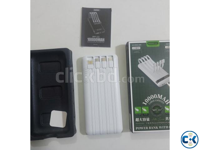 Remax Astro RPP-222 Power Bank 10000mAh With 4 Cable USB TYP large image 2