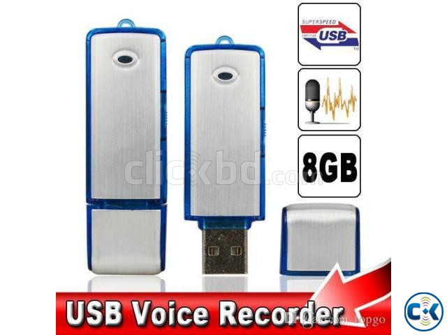 Voice Recorder With Pen Drive 8GB large image 1