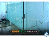 Office Restaurant Glass Clear Frosted Sticker Print