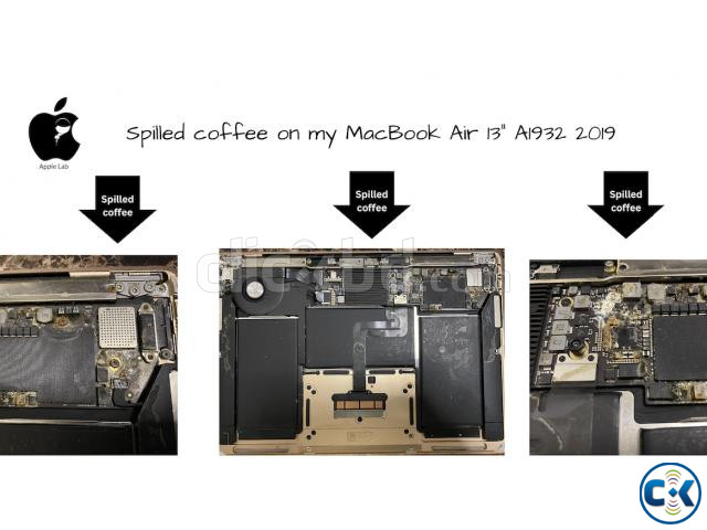 Spilled coffee on my MacBook Air 13 A1932 2019 large image 0