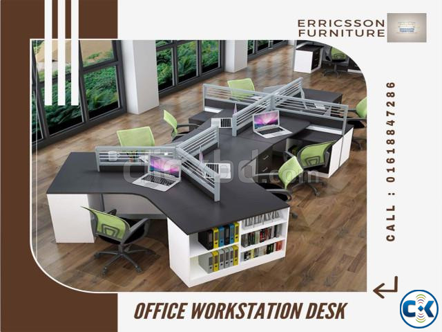 Modern Office Workstation Desk large image 0