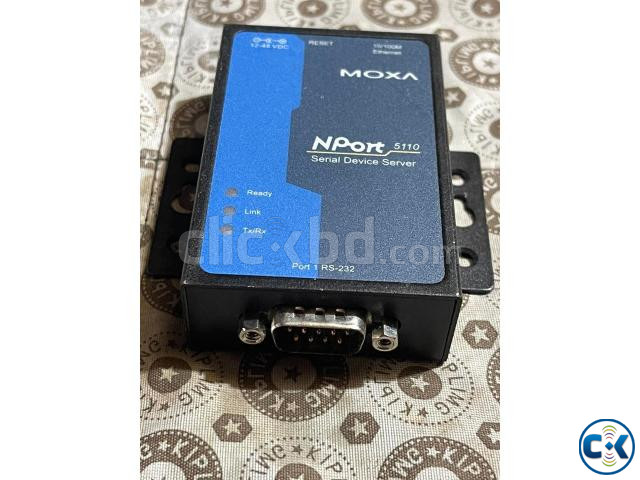 MOXA NPort 5110-1 Port Serial Device Server 10 100 Ethernet large image 1