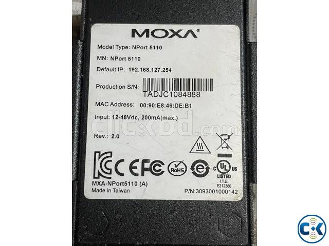MOXA NPort 5110-1 Port Serial Device Server 10 100 Ethernet large image 2
