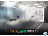 Office Glass Clear Frosted Sticker Print Pasting Price