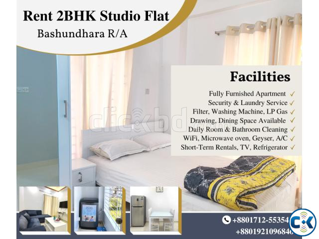 Fully Furnished 2BHK Serviced Apartment RENT In Bashundhara large image 0
