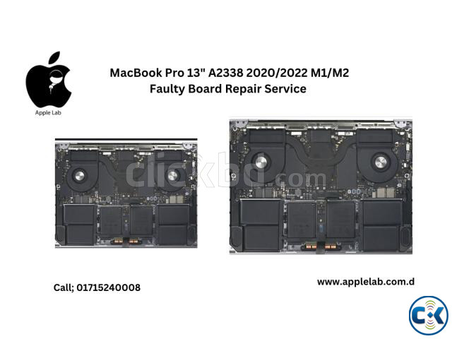 MacBook Pro 13 A2338 2020 2022 M1 M2 Faulty Board Repair Se large image 0