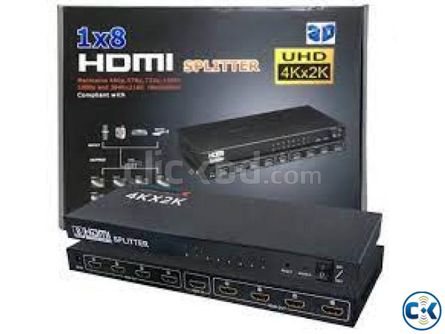 8 Port HDMI Splitter Amplifier for PS3 3D HD TV Support 1080 large image 0