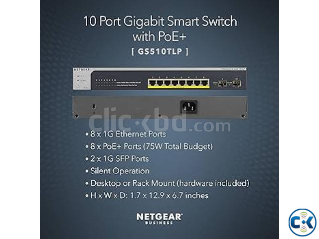 NETGEAR GS510TP 8-Port Gigabit PoE Smart Managed Pro Switch large image 1