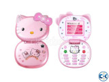 Hello Kitty K688 Mini Folding Mobile Phone