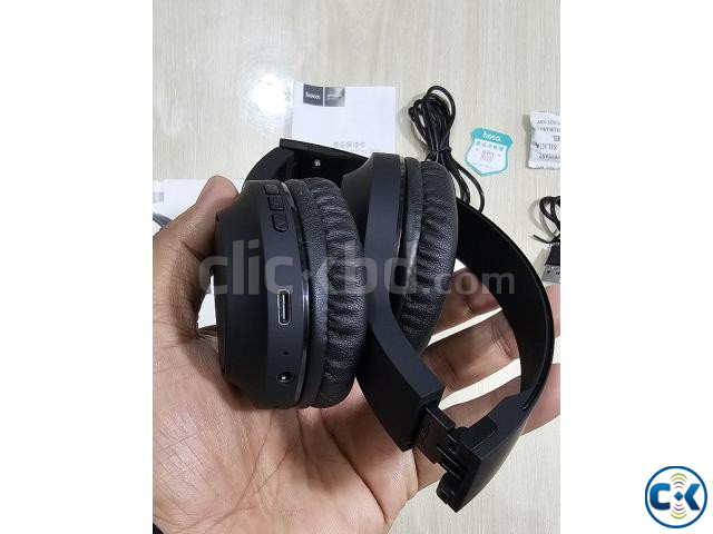 Hoco W46 Foldable Bluetooth Headphones 20 Hour Charge large image 3