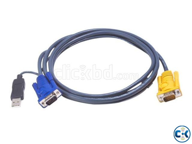 ATEN USB KVM Cable - SPHD15 to VGA USB A 2L5202U 6 Feet. large image 0