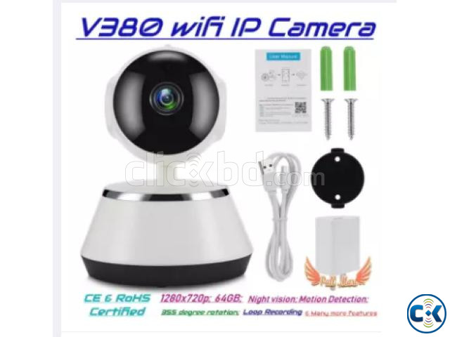 V380 WIFI IP Camera 2MP 1080P 360 Degree Robotic Mini PTZ large image 1