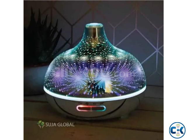 3D Ultrasonic Aroma Diffuser 7 LED Color Option large image 0