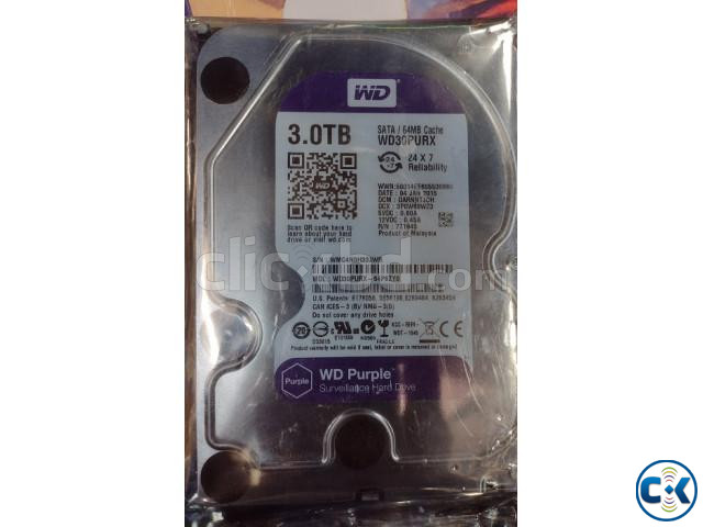 WD Purple 3TB HDD SATA 6Gb s 64MB Cache 3.5 Inch 1Year Warra large image 1