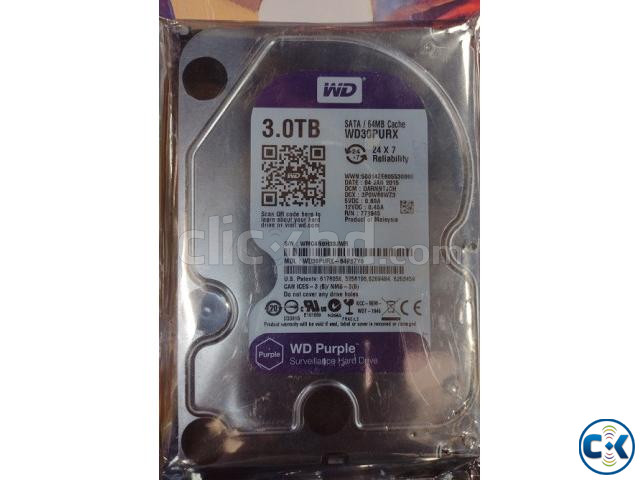 WD Purple 3TB HDD SATA 6Gb s 64MB Cache 3.5 Inch 1Year Warra large image 2