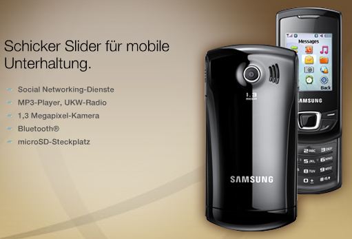 Samsung E2550 Monte Slider BRAND NEW NSR  large image 3