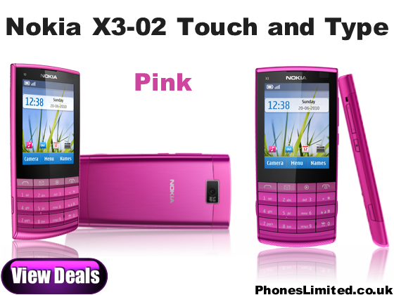 Nokia X3 - 02 Hot Sexy Pink large image 0