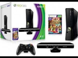 Intact Xbox 360 4GB with Kinect 3 original game