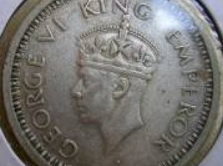 British India Coin King George VI 1942 One Rupee