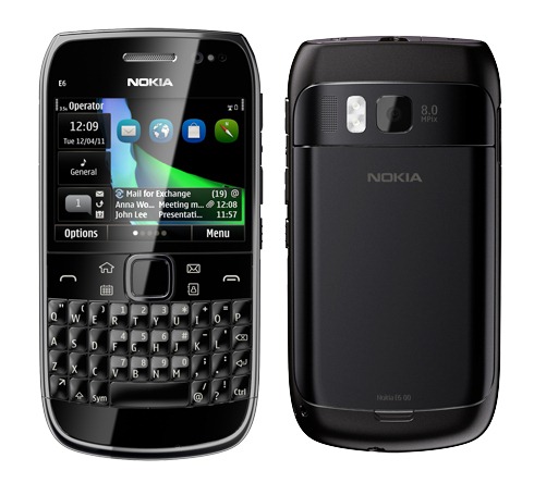 Nokia E6 black color large image 0