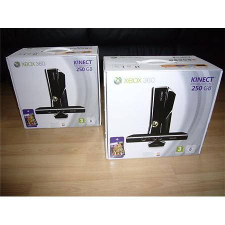 Microsoft Xbox 360 Slim 250GB with kinect Sensor large image 0