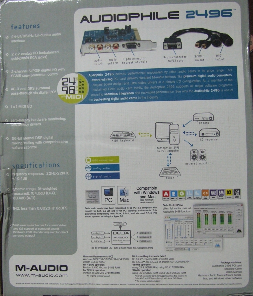 M-Audio Audiophile 2496 large image 1
