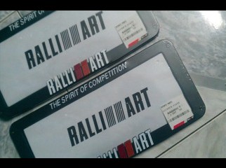 RalliArt Number Plate Frame