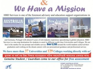 HBD SERVICES STUDENT ADMISSION IMMIGRATION 