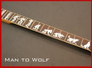Inlay Werewolf Man 2 Wolf as James Hetfield ESP Explorers