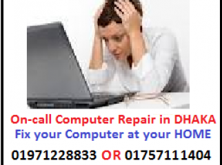 COMPUTER HOME SERVICE IN DHAKA. REPAIR AT HOME. 01757111404