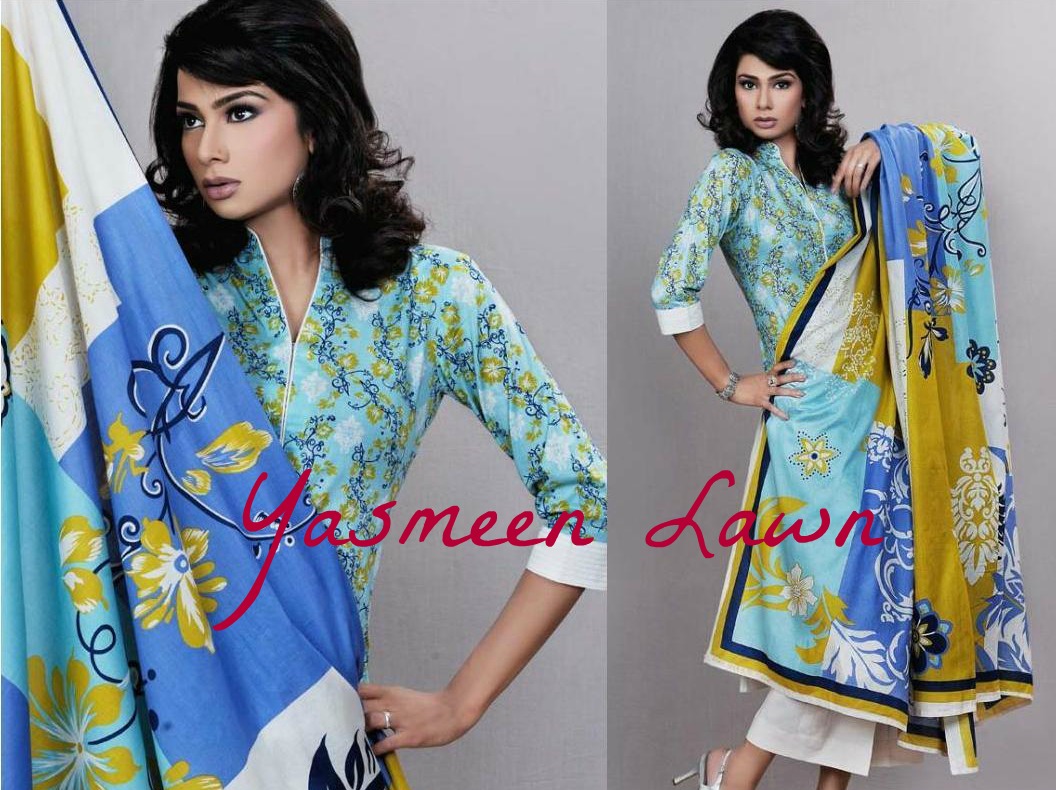 Yasmeen Couture Pakistani Lawn Fabric High Quality Fabri large image 0