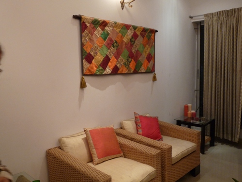 Indonesian Cane and Walnut wood Sofa set large image 1