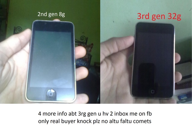 Ipod touch 2nd gen 8g n 3rd gen 32g for sell read inside plz large image 0