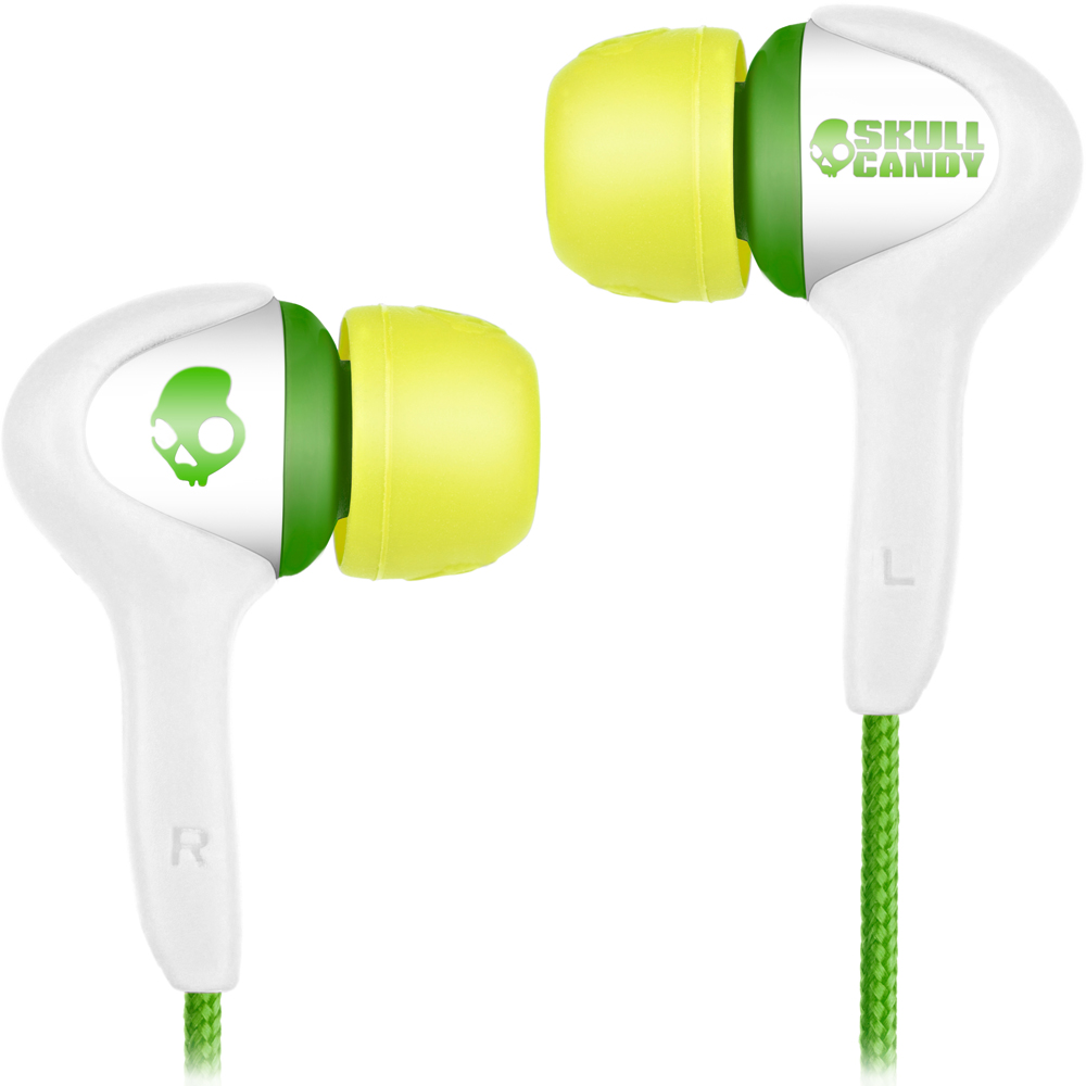 Skullcandy Smokin Buds In Ear Earbuds with Mic- White USA  large image 0