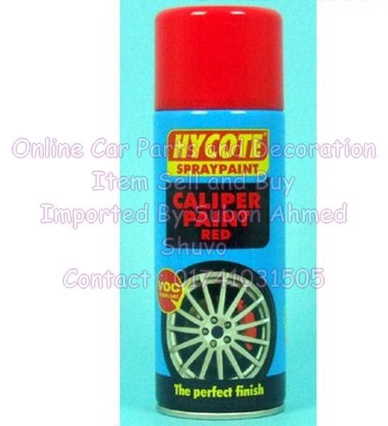 Hycote Red Caliper Paint Brake Spray Paint High Temp 400ml large image 0